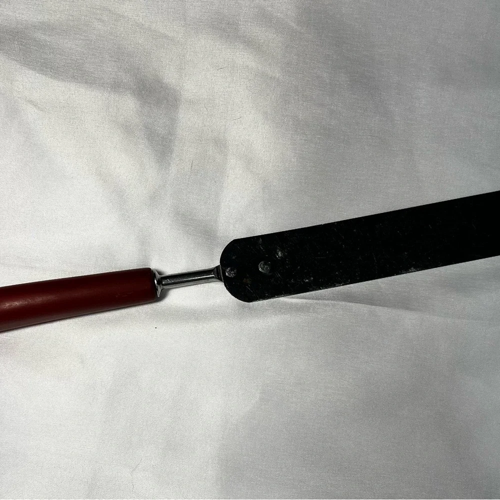 Vintage ECKO Spatula Stainless Steel Icing Knife‎ With Red Brown Handle~ USA